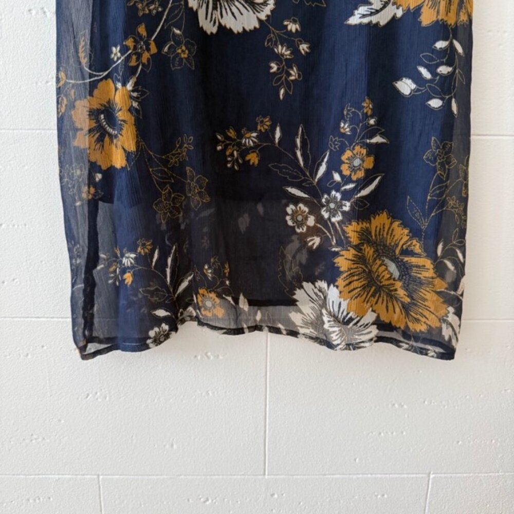 Kendall & Kylie | Navy Floral Strappy Going Out Mini Summer Dress | Medium - Picture 4 of 9